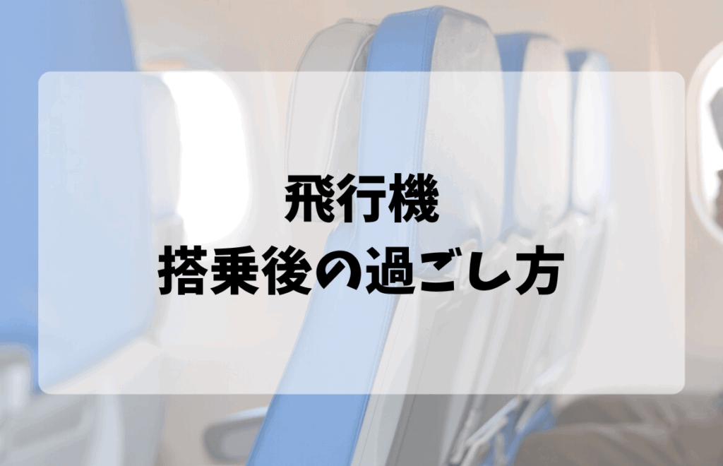 飛行機内の座席