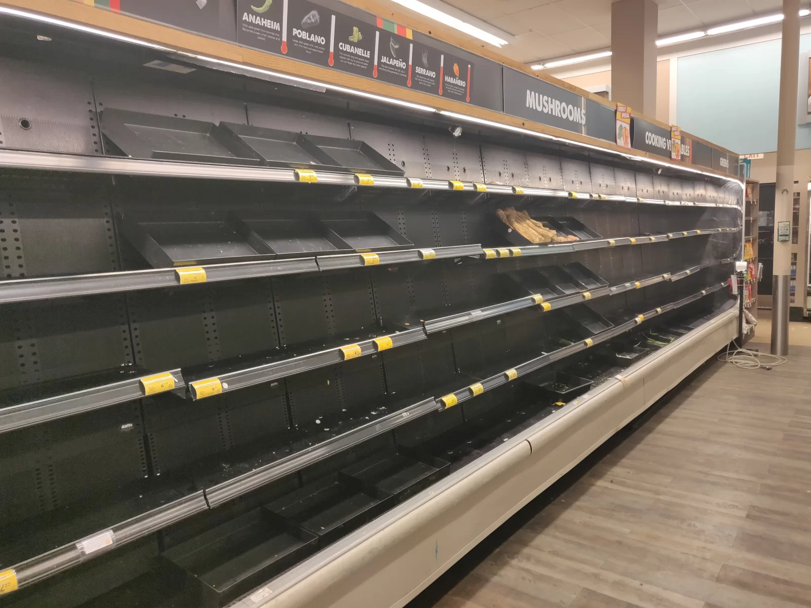 VIVANT一番くじの商品が無くなった棚の雰囲気